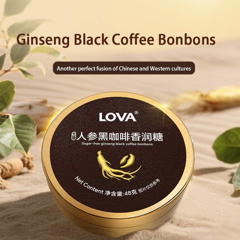 Lova Sugar Free Ginseng Black Coffee Bonbons 48g