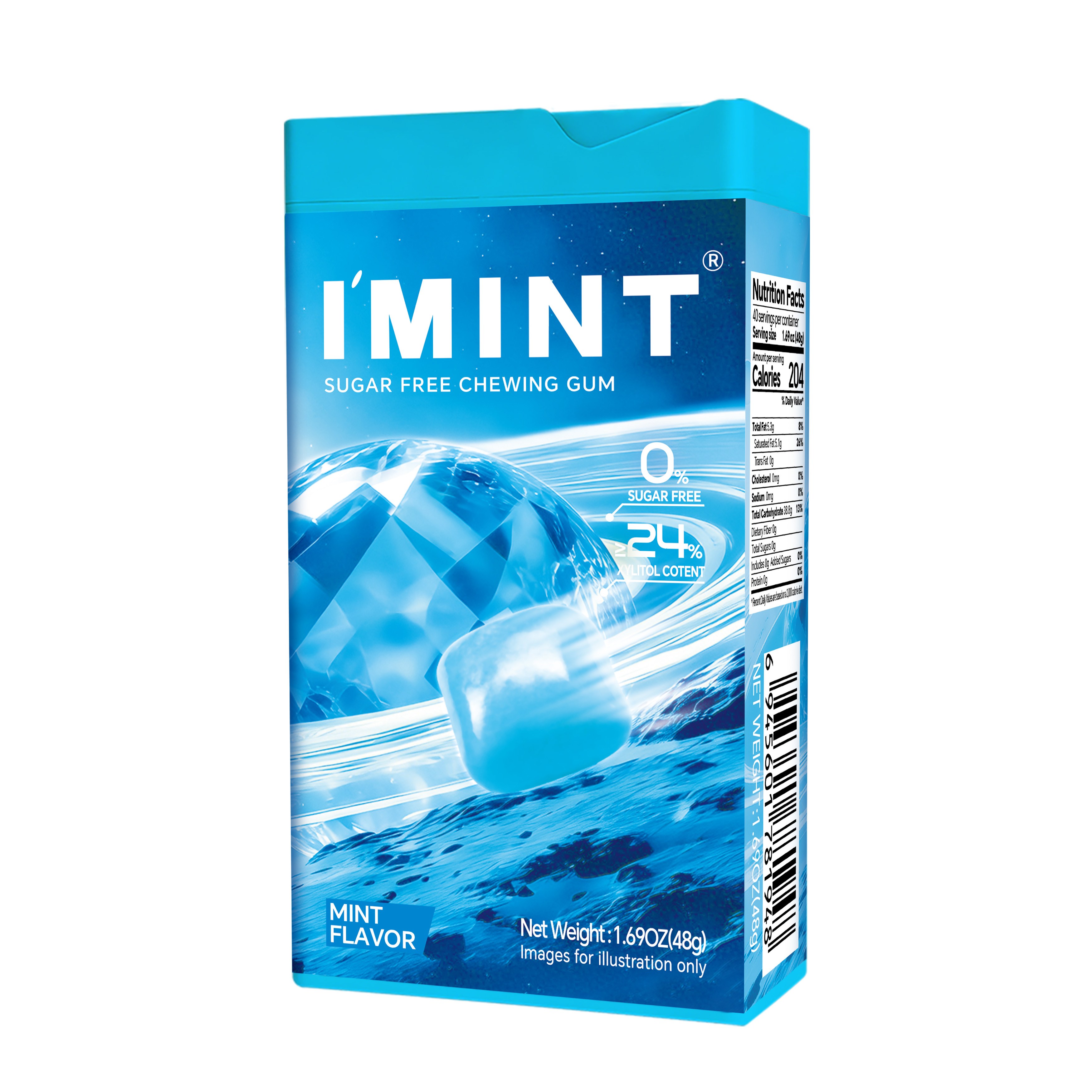 I'MINT Sugar-free Chewing Gum(Mint Flavor) 48g
