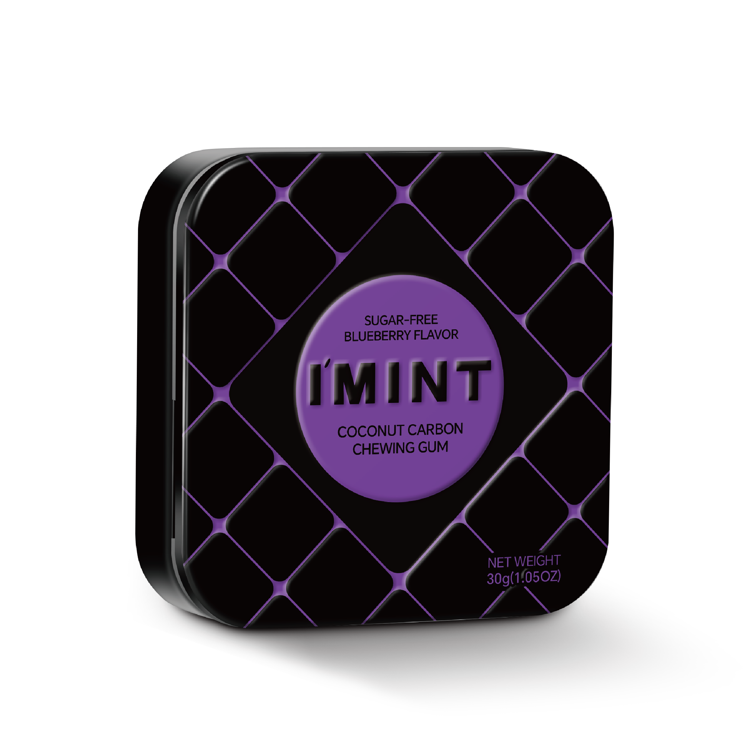 I'MINT Coconut Carbon Chewing Gum(Blueberry Flavor) 30g